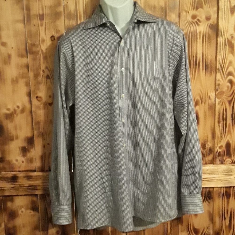 Michael Kors Size 16 34/35 Long Sleeve Dress Shirt